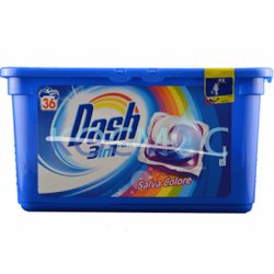 DASH КАПСУЛИ ЗА ПРАНЕ 3В1 36БР. SALVA COLORE