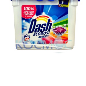 Dash капсули за пране Actilift color 27 пранета