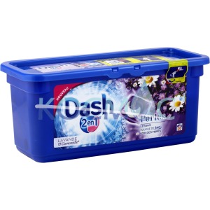 Dash капсули за пране 2в1 Perles lesseve touche de Lenor soin des fibres - Lavande & Camomille 30пранета