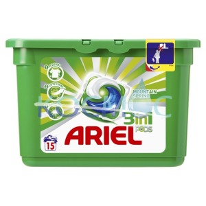 Ariel капсули 3в1 за бяло пране - 15пранета