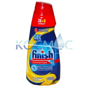Гел за съдомиална Finish Tutto in 1 max - Lemon