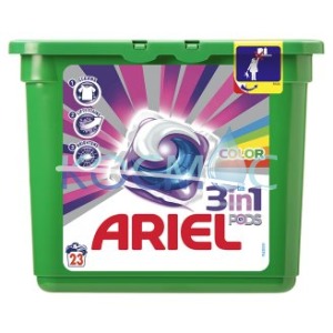 Капсули за пране Ariel 3in1 pods color 23 пранета