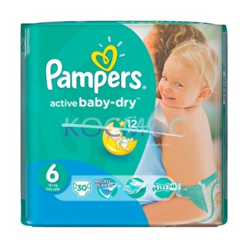 PAMPERS NEW BABY-DRY 6 15+КГ. 30БР.