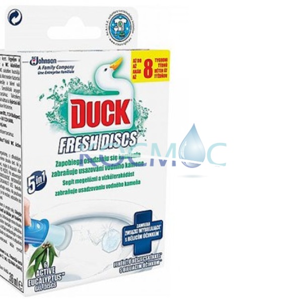 Дискове почистване и ароматизиране на WC Duck fresh discs 5in1 - Active eucalyptus
