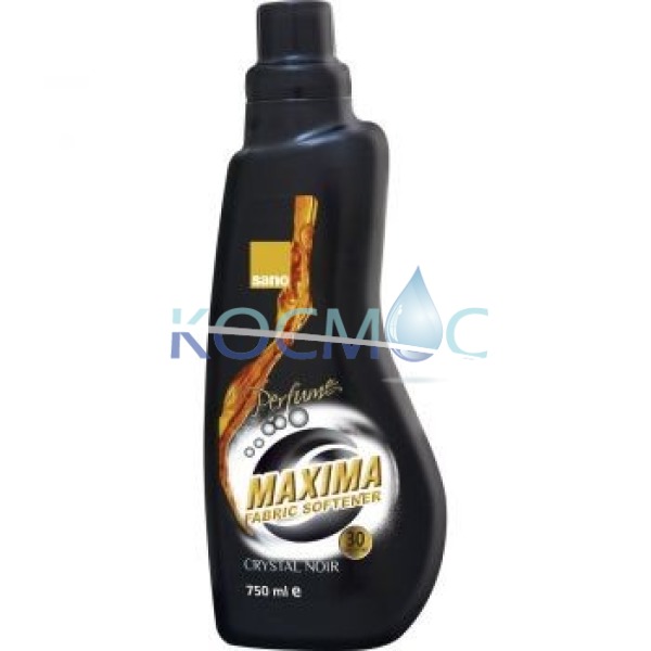 Sano Maxima Черен кристал, четрикратно концентриран омекотител с парфюм 750ml.