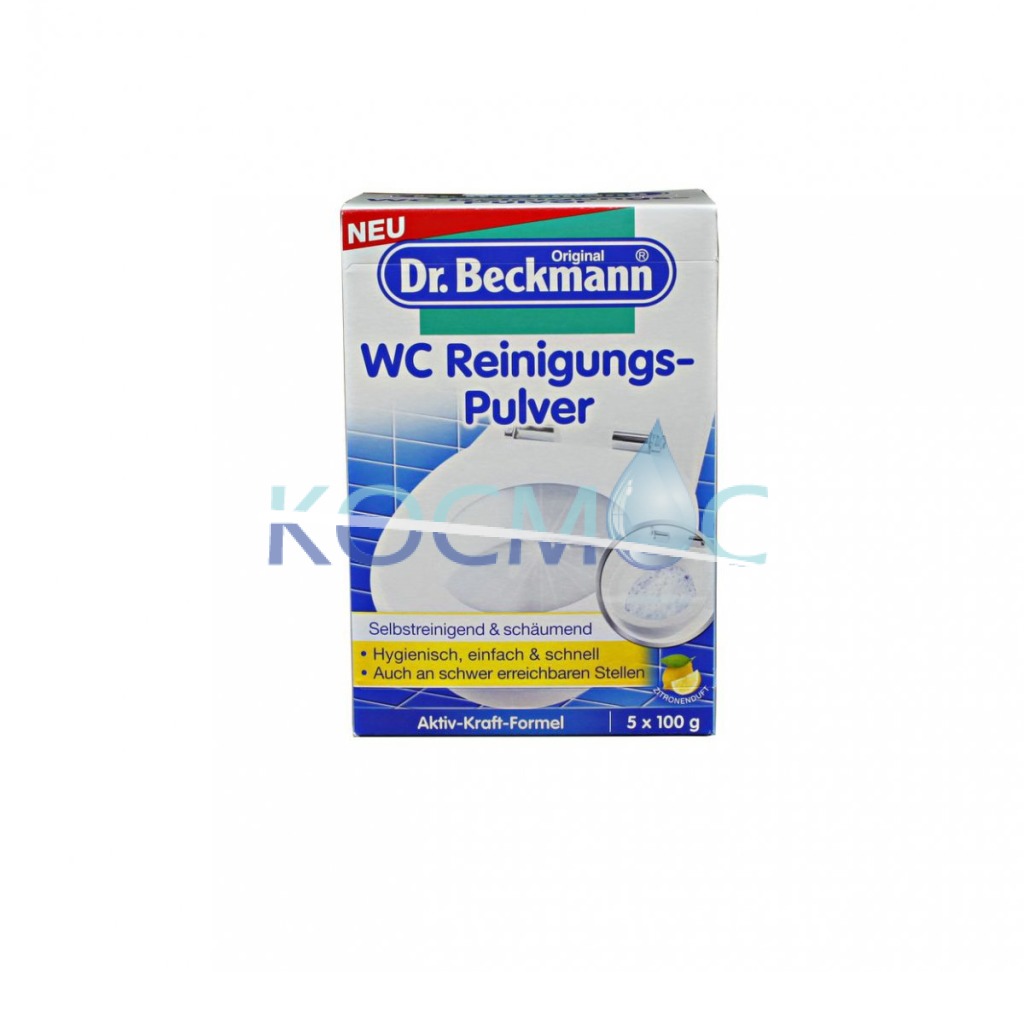 DR.BECKMANN WC REINIGUNGSPULVER ПОЧИСТВАЩА ПРАХ ЗА ТОАЛЕТНА ЧИНИЯ 5x100ГР.