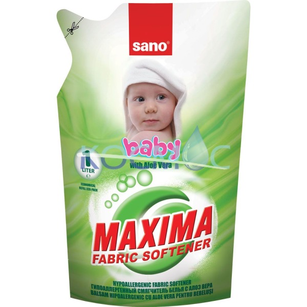 Омекотител за пране SANO Maxima - Baby Aloe Vera