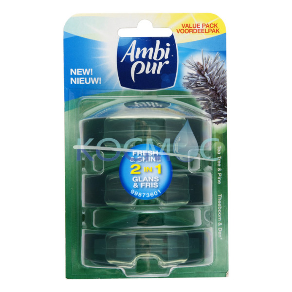 Ароматизатор за WC Ambi Pur - пълнител 3бр. Fresh and shine