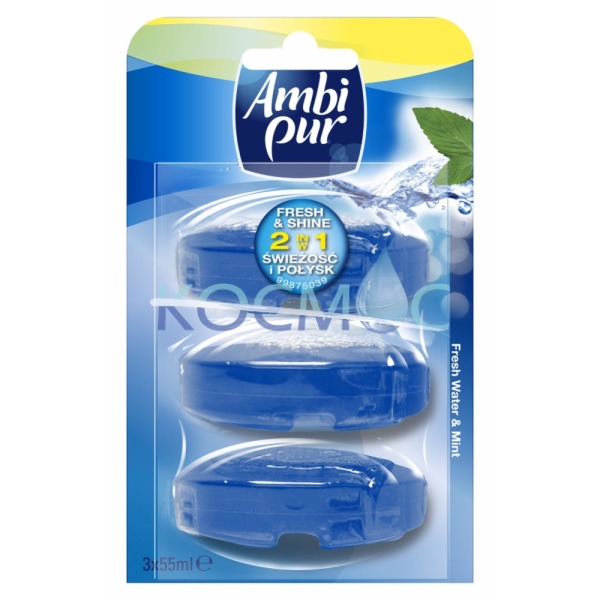 Ароматизатор за WC Ambi Pur - пълнител 3бр. Fresh and shine 3бр.